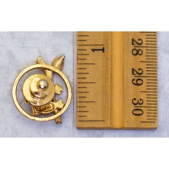 Vintage Gold Tone Art Nouveau Elegant Animal Birds Pet Owl Pin by Avon - CN1 - Picture 2 of 2